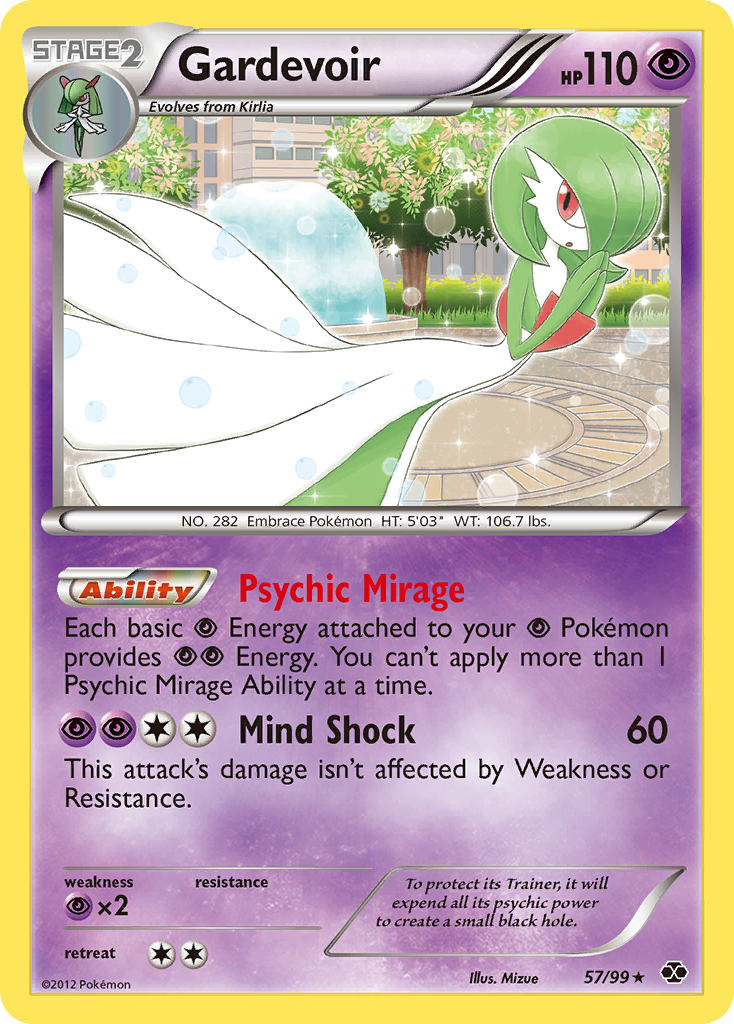 Gardevoir 057  - Holofoil Next Destinies - Holo Rare