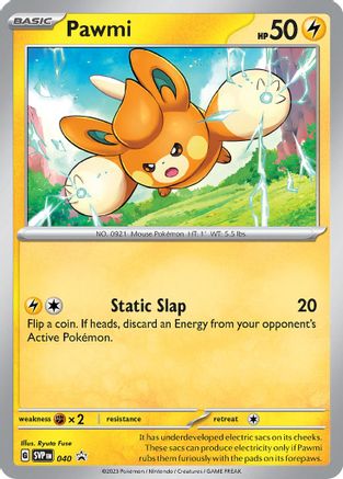 Pawmi 040  - Holofoil SV Scarlet & Violet Promo Cards - Promo