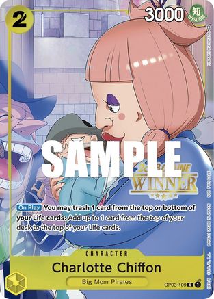 Charlotte Chiffon (Online Regional 2023) [Winner] (OP03-109) - One Piece Promotion Cards Foil