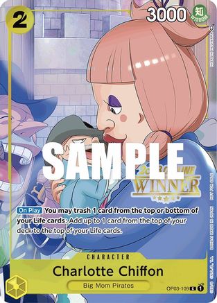 Charlotte Chiffon (Offline Regional 2023) [Winner] (OP03-109) - One Piece Promotion Cards Foil