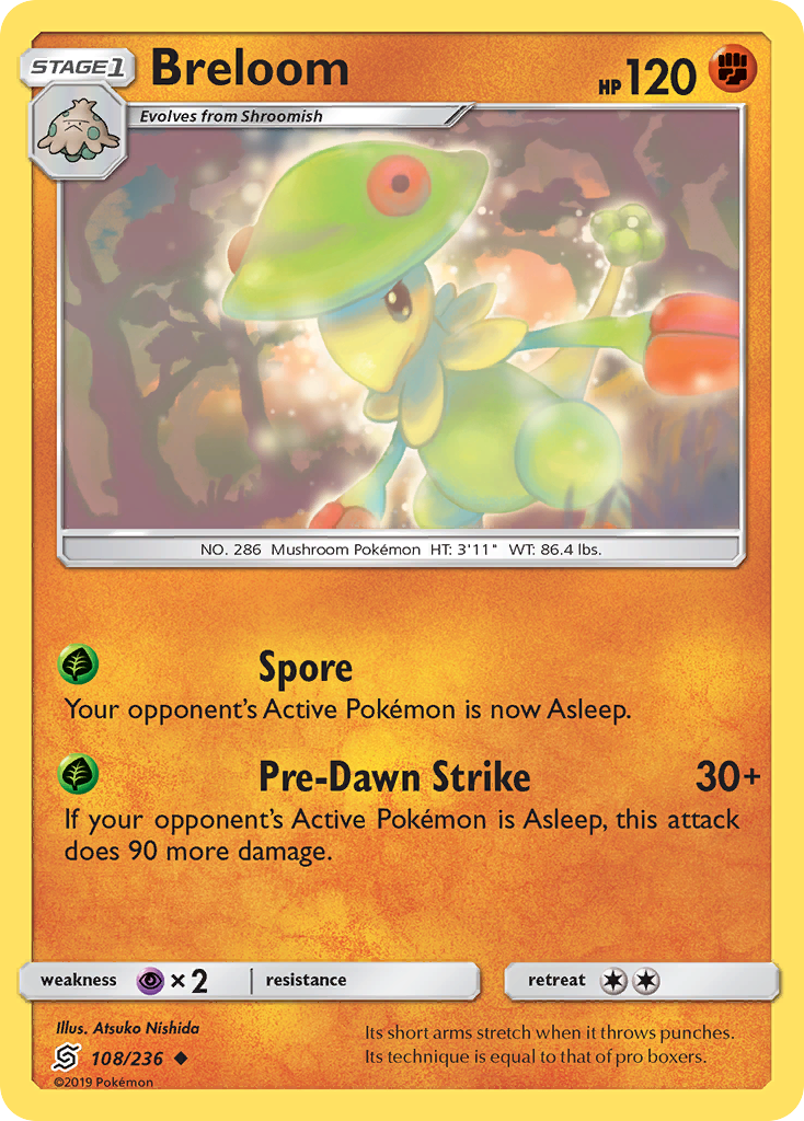 Breloom 108  SM  Unified Minds - Uncommon