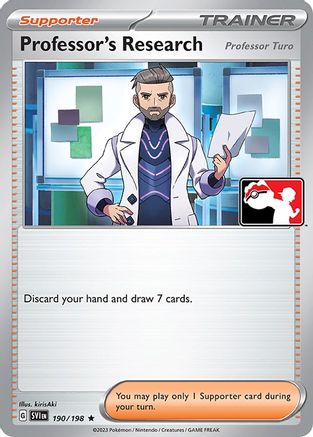 Professor's Research 190/198  - Holofoil Prize Pack Series Cards - Rare
