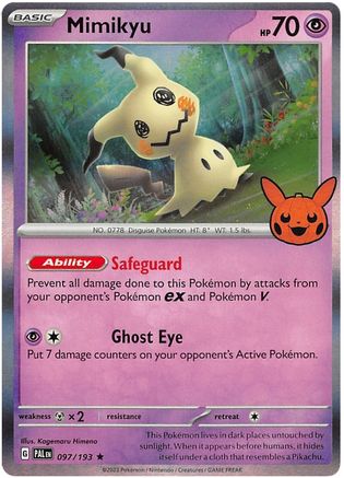Mimikyu 097  - Holofoil Trick or Trade BOOster Bundle 2023 - Holo Rare