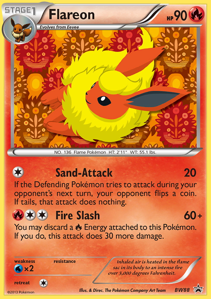 Flareon BW88  - Holofoil Black and White Promos - Promo