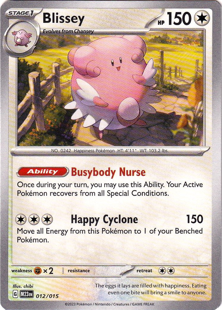 Blissey 012  McDonalds Promos 2023 - Promo