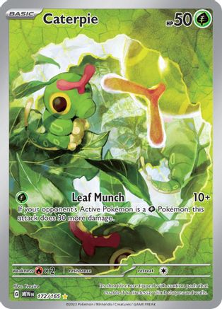 Caterpie 172/165  - Holofoil SV Scarlet & Violet 151 - Illustration Rare