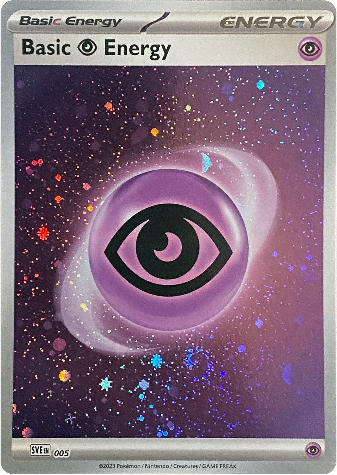 Basic Psychic Energy (Cosmos Holo) 005  - Holofoil SVE Scarlet & Violet Energies - Common