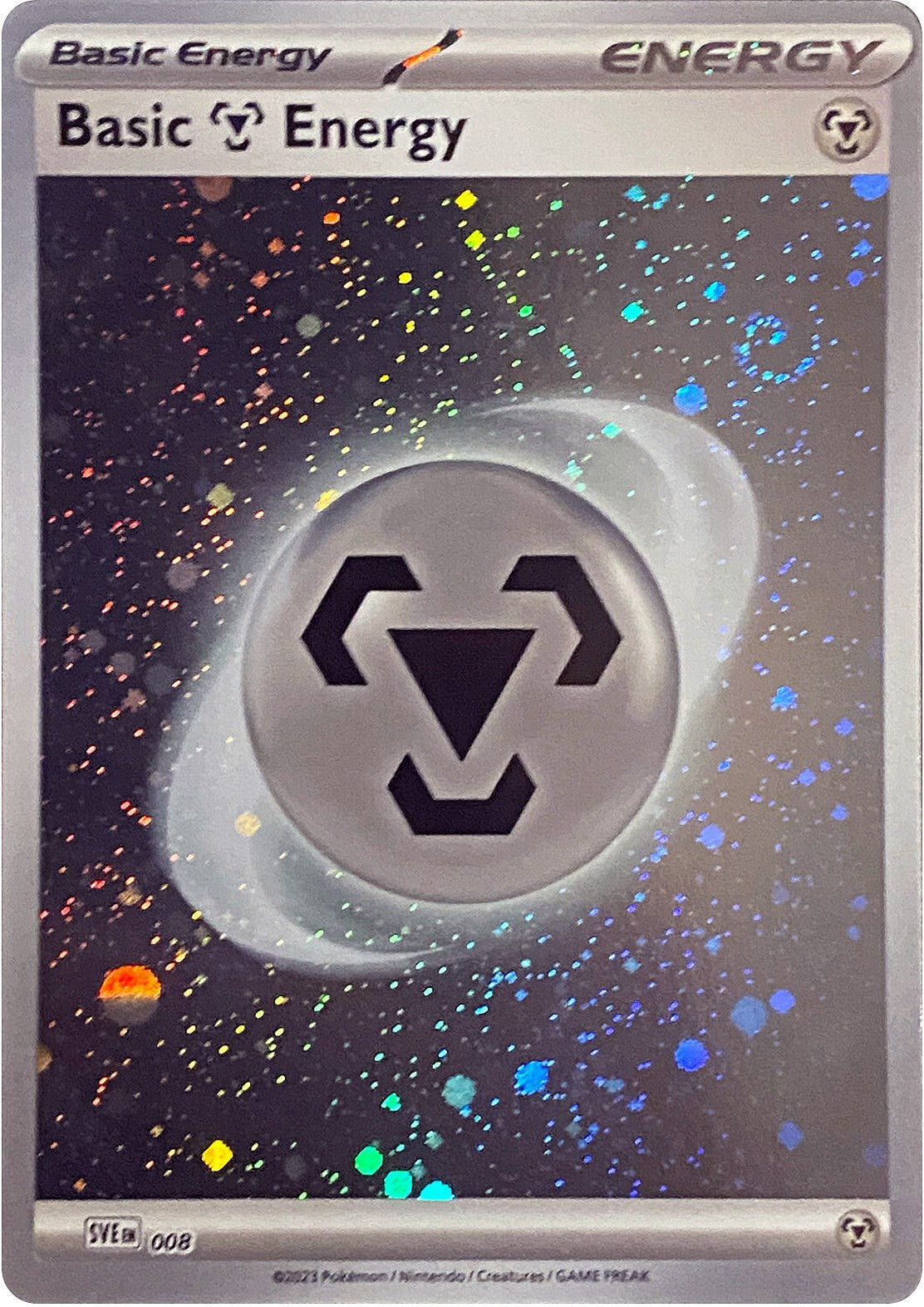 Basic Metal Energy (Cosmos Holo) 008  - Holofoil SVE Scarlet & Violet Energies - Common