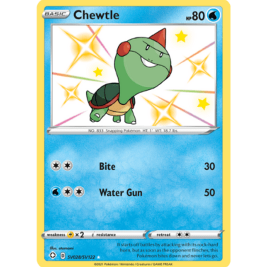 Chewtle (SV028/SV122) [Sword & Shield: Shining Fates]