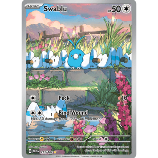 Swablu 213/182  - Holofoil SV04 Paradox Rift - Illustration Rare