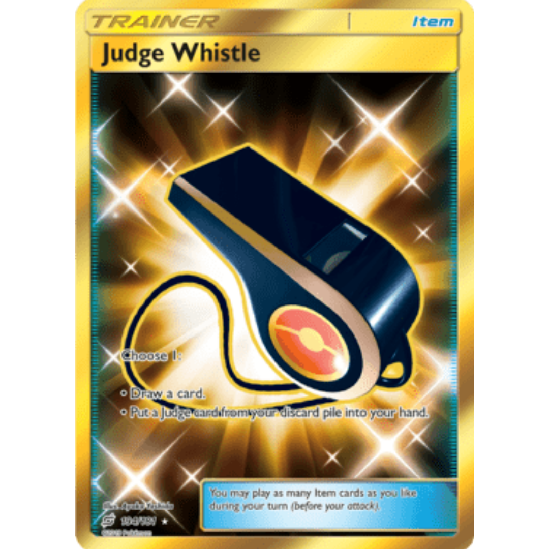 Judge Whistle (Secret)  - Holofoil SM  Team Up - Secret Rare