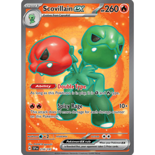 Scovillain ex 216/191  - Holofoil SV08 Surging Sparks - Ultra Rare