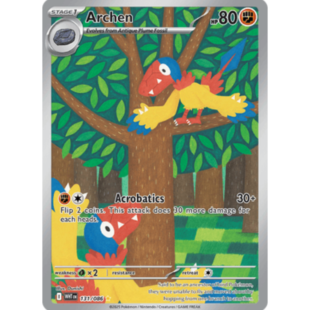 Archen 131/086  - Holofoil SV White Flare - Illustration Rare