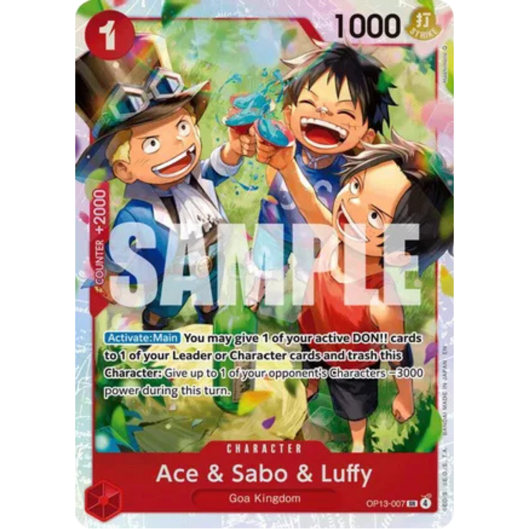 Ace & Sabo & Luffy (OP13-007) - Carrying On His Will Foil