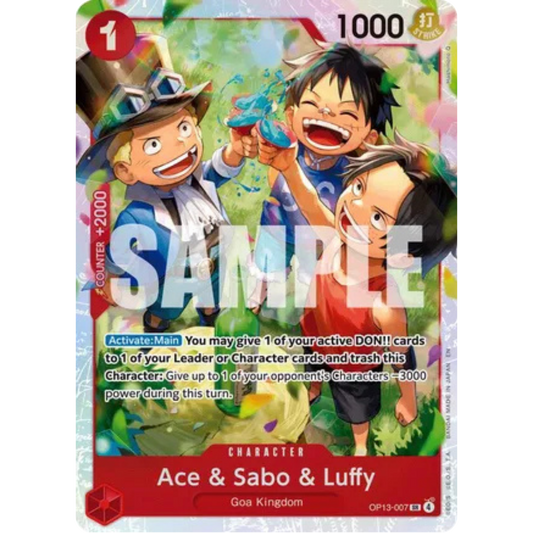 Ace & Sabo & Luffy (OP13-007) - Carrying On His Will Foil