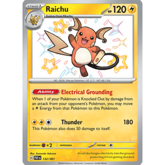Raichu (132/091) [Scarlet & Violet: Paldean Fates]