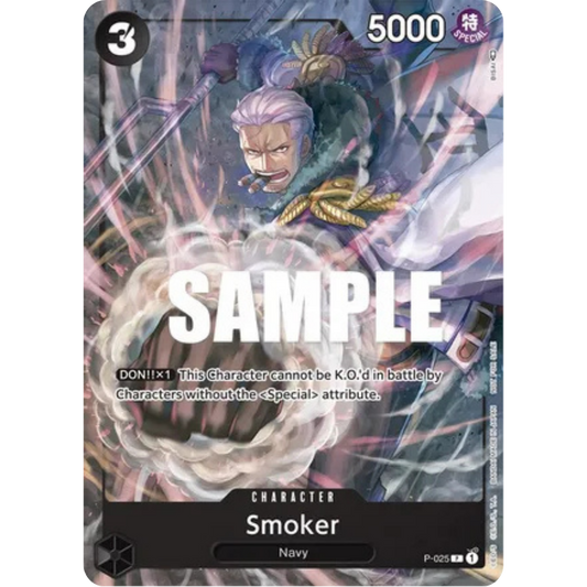 Smoker (Pre-Release) (P-025) - One Piece Promotion Cards
