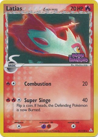 Latias (Delta Species) 021  - Reverse Holofoil Holon Phantoms - Rare