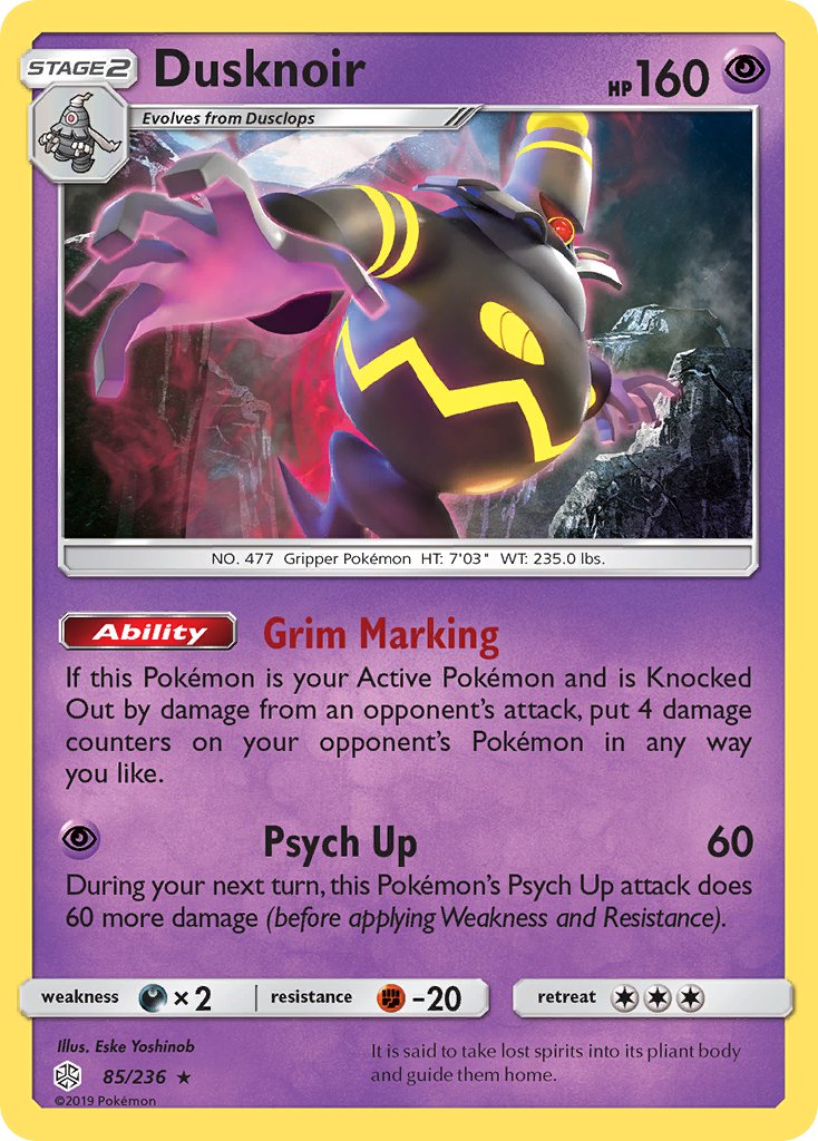 Dusknoir - 85/236 (Prerelease Kit Exclusive)/236  Deck Exclusives - Rare