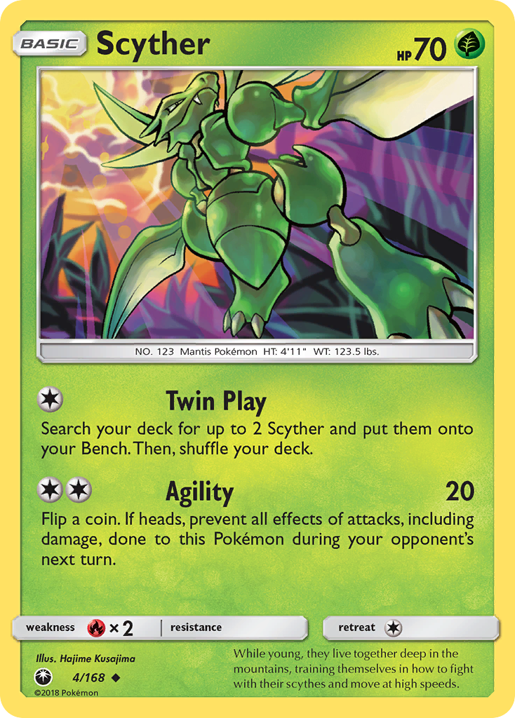 Scyther/168  SM  Celestial Storm - Uncommon