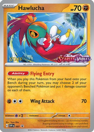 Hawlucha 007  - Holofoil SV Scarlet & Violet Promo Cards - Promo