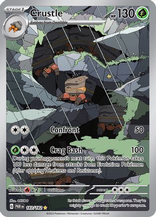 Crustle 183/182  - Holofoil SV04 Paradox Rift - Illustration Rare