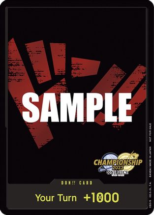 DON!! Card (CS 2023 Celebration Pack) - One Piece Promotion Cards Foil