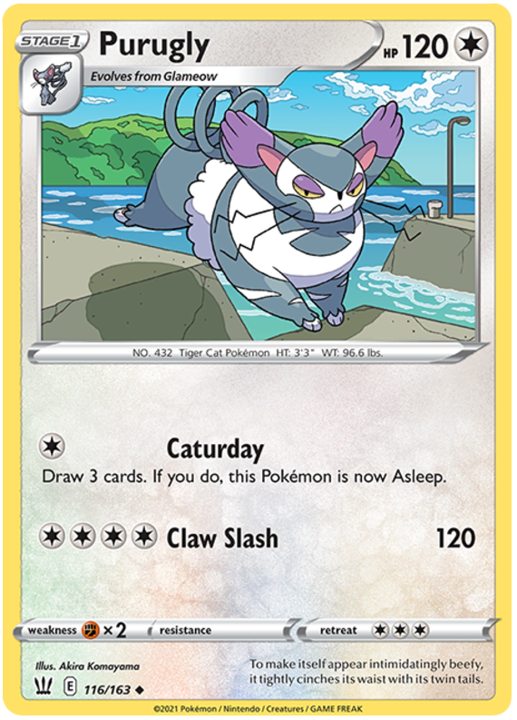 Purugly 116  SWSH05 Battle Styles - Uncommon
