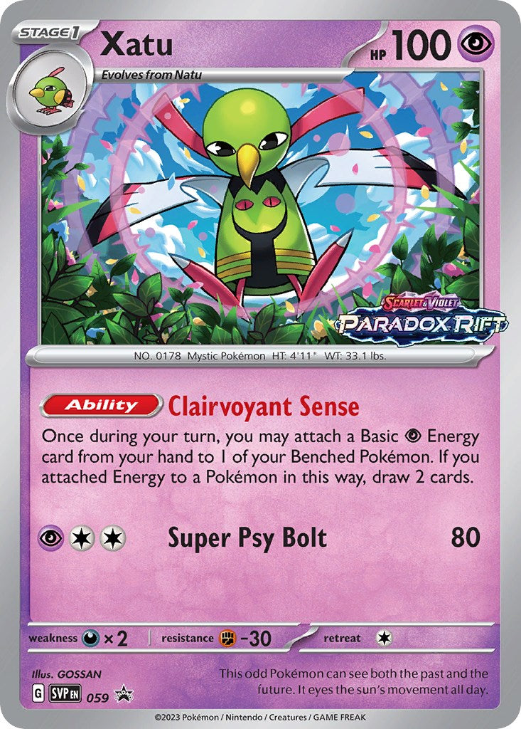 Xatu 059  - Holofoil SV Scarlet & Violet Promo Cards - Rare
