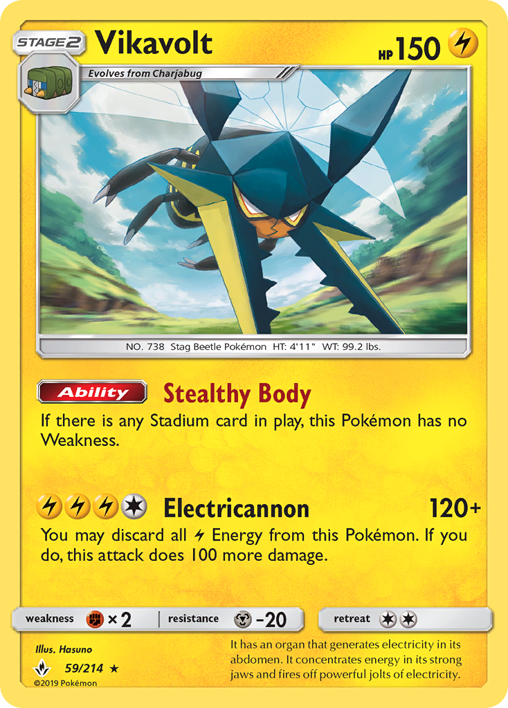 Vikavolt 059  - Holofoil SM  Unbroken Bonds - Holo Rare