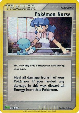 Pokemon Nurse 023  - Holofoil Trading Card Game Classic - Classic Collection