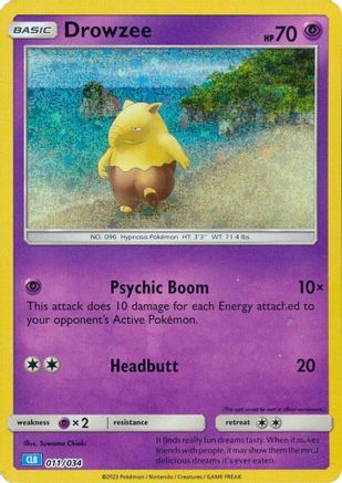 Drowzee 011  - Holofoil Trading Card Game Classic - Classic Collection
