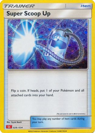 Super Scoop Up 028/034  - Holofoil Trading Card Game Classic - Classic Collection