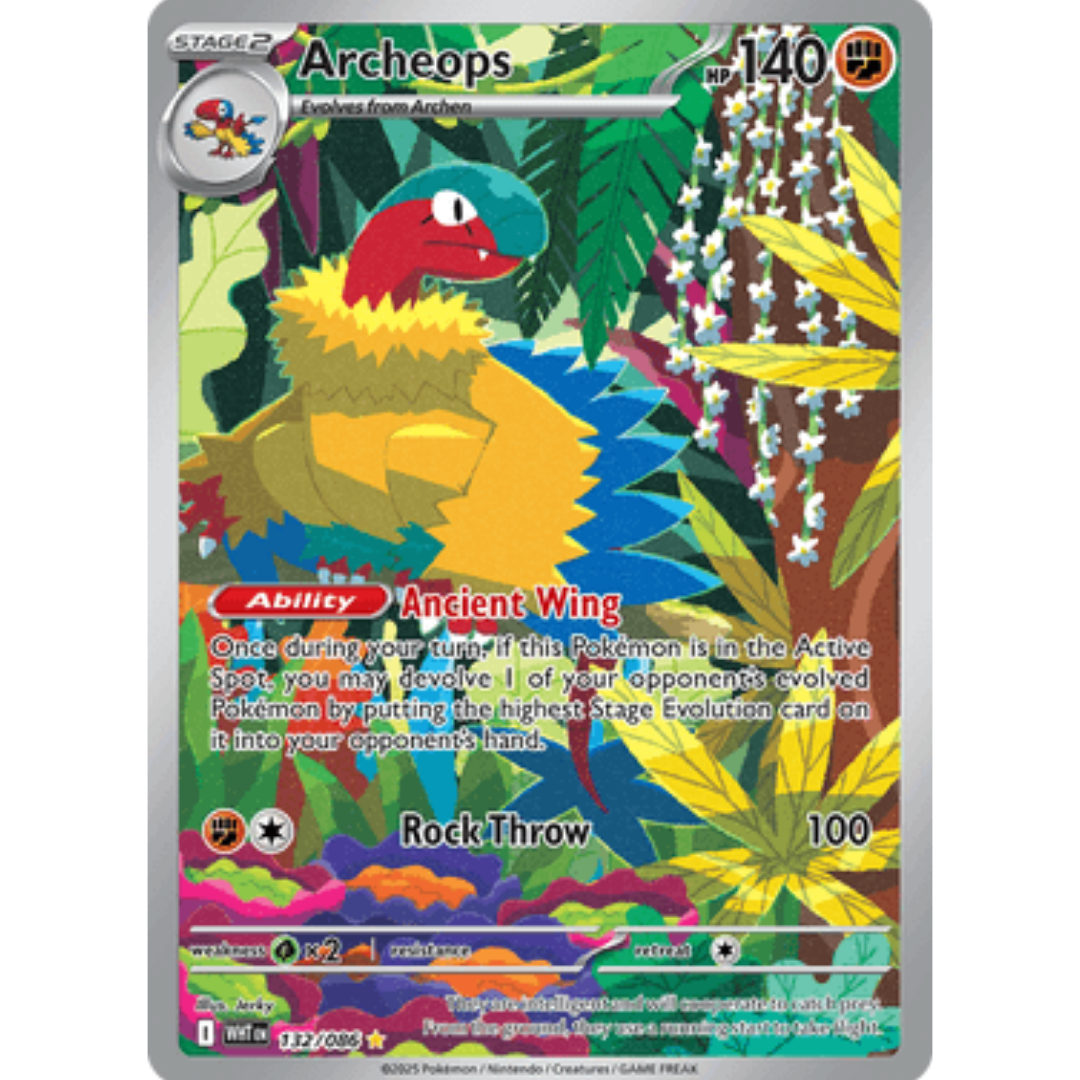 Archeops 132/086  - Holofoil SV White Flare - Illustration Rare