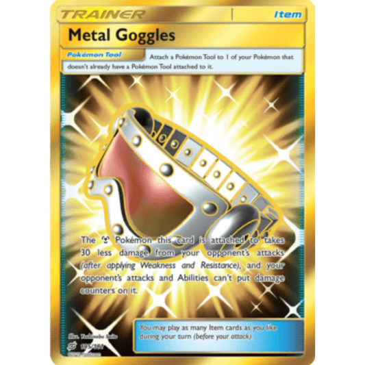 Metal Goggles (Secret) 195  - Holofoil SM  Team Up - Secret Rare