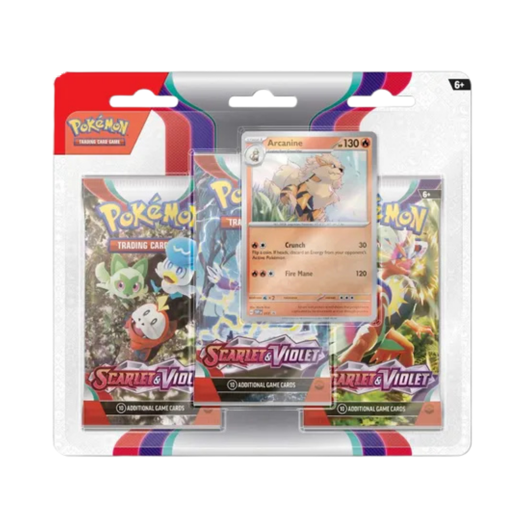 Scarlet & Violet 3 Pack Blister [Arcanine]