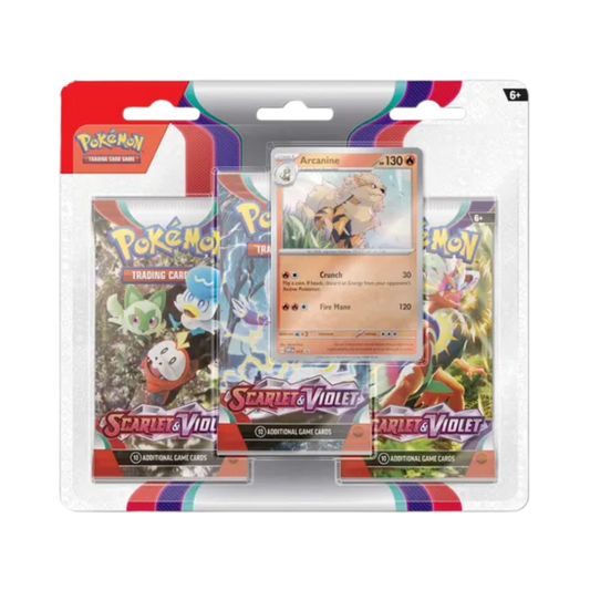 Scarlet & Violet 3 Pack Blister [Arcanine]