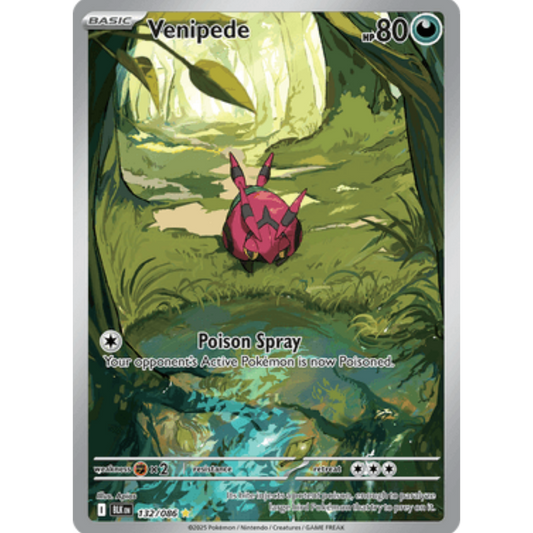 Venipede 132/086  - Holofoil SV Black Bolt - Illustration Rare