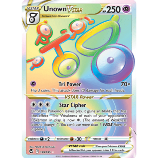 Unown VSTAR (199/195) [Sword & Shield: Silver Tempest]