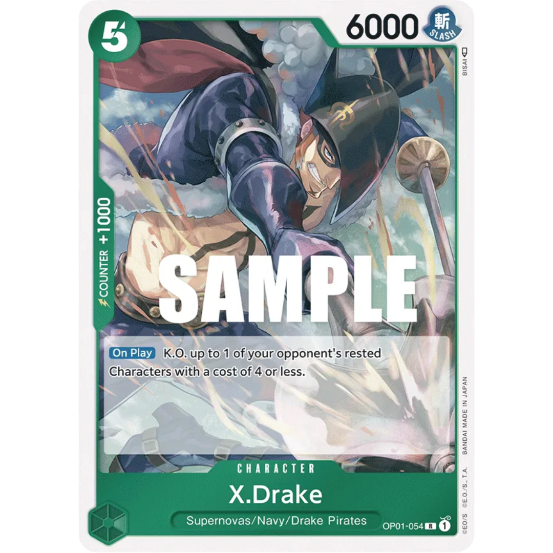 X.Drake (054) (OP01-054) - Romance Dawn Foil