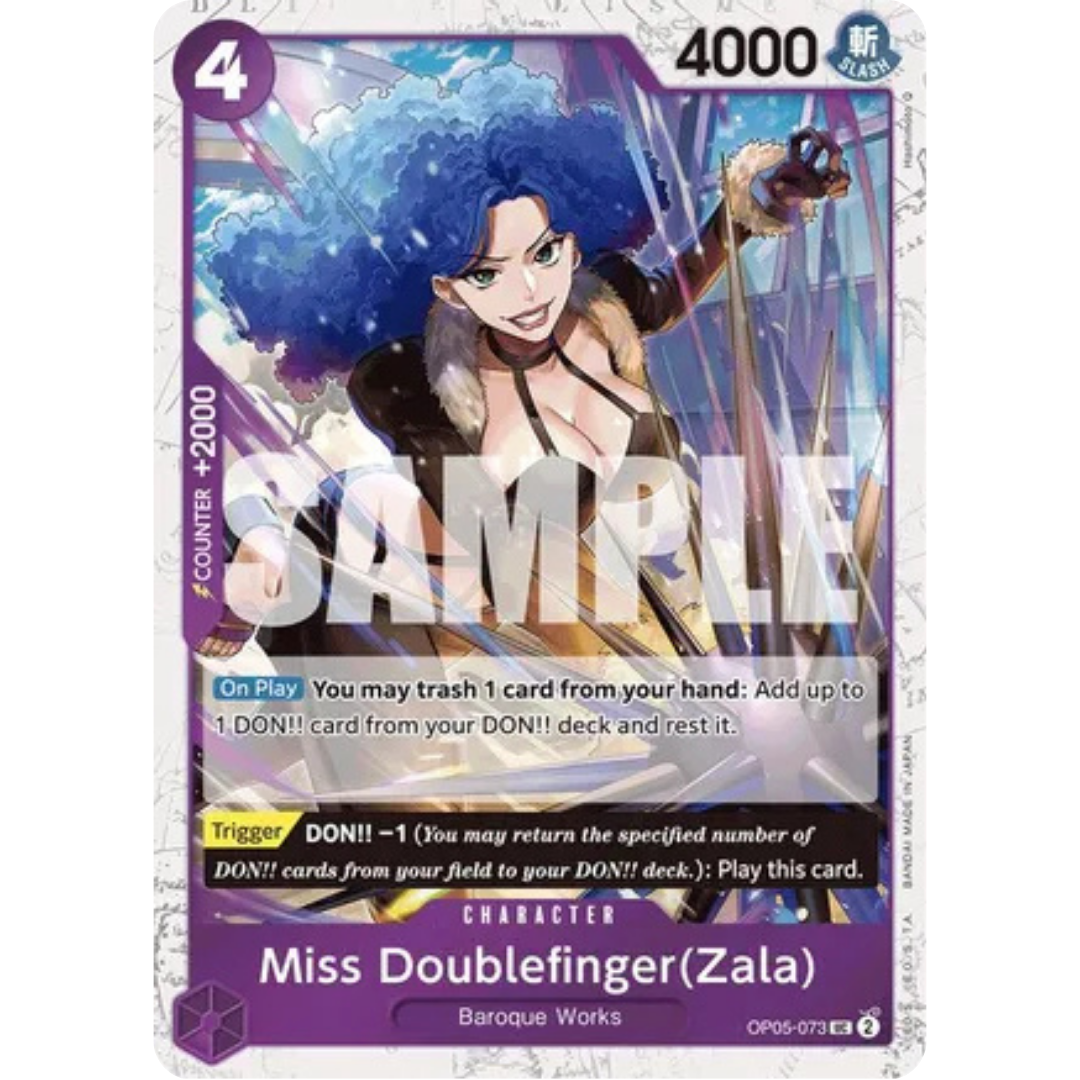 Miss Doublefinger(Zala) (Jolly Roger Foil) (OP05-073) - Premium Booster -The Best- Foil