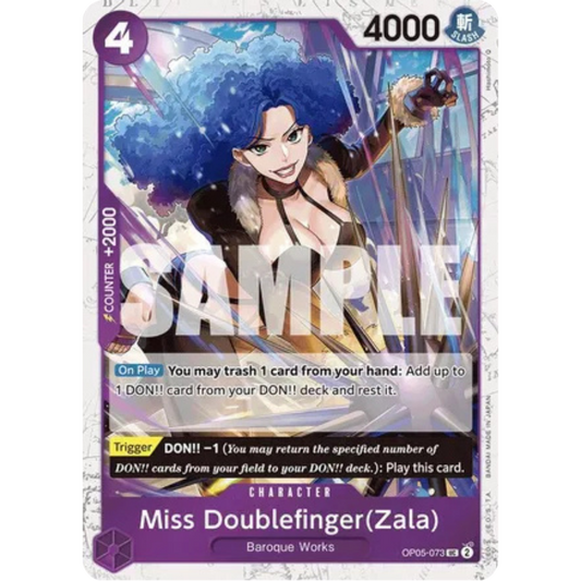 Miss Doublefinger(Zala) (Jolly Roger Foil) (OP05-073) - Premium Booster -The Best- Foil