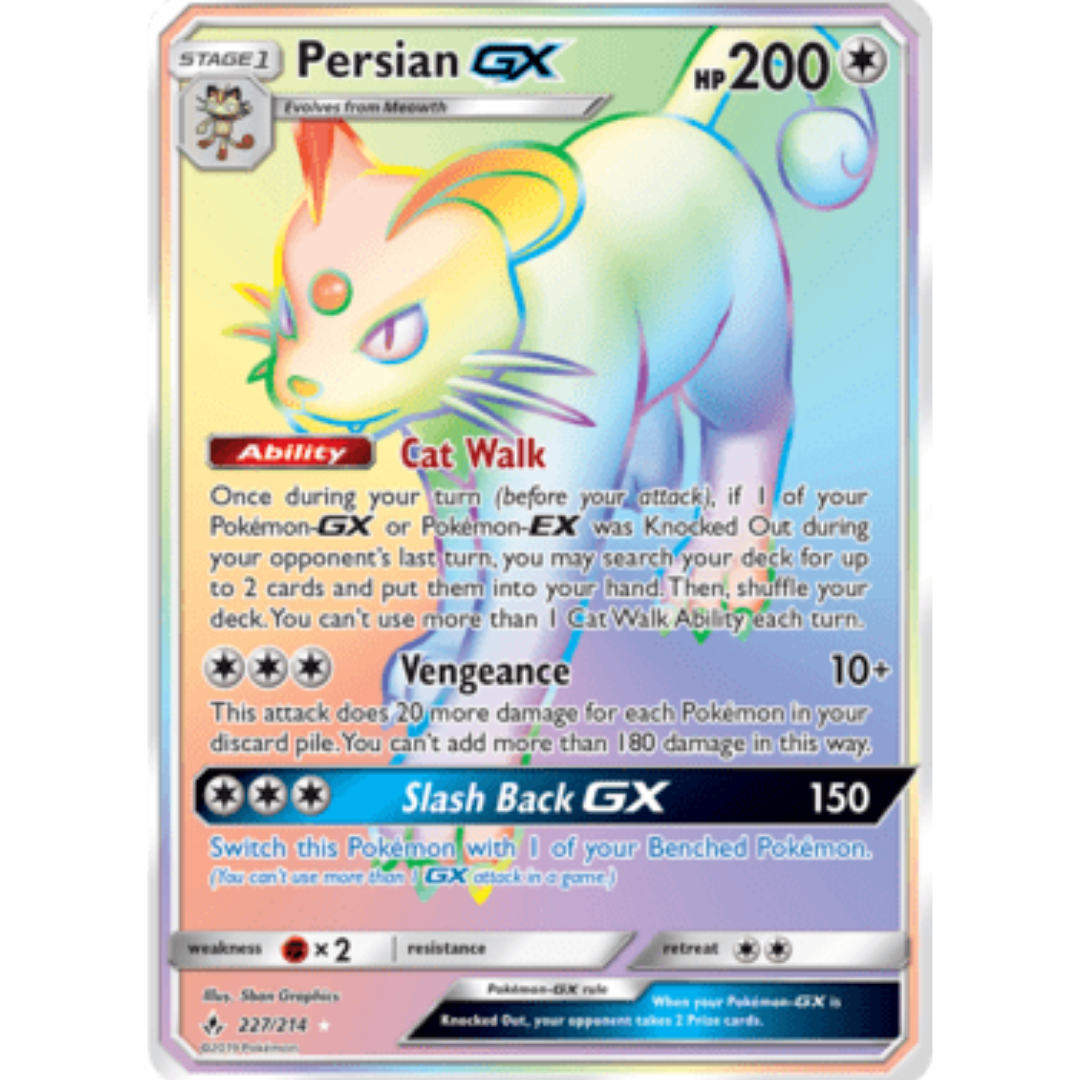 Persian GX (Secret)  - Holofoil SM  Unbroken Bonds - Secret Rare