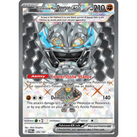 Cornerstone Mask Ogerpon ex (199/167) [Scarlet & Violet: Twilight Masquerade]
