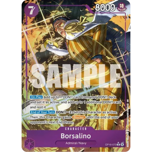 Borsalino (Alternate Art) (OP16-073) - The Time of Battle Foil