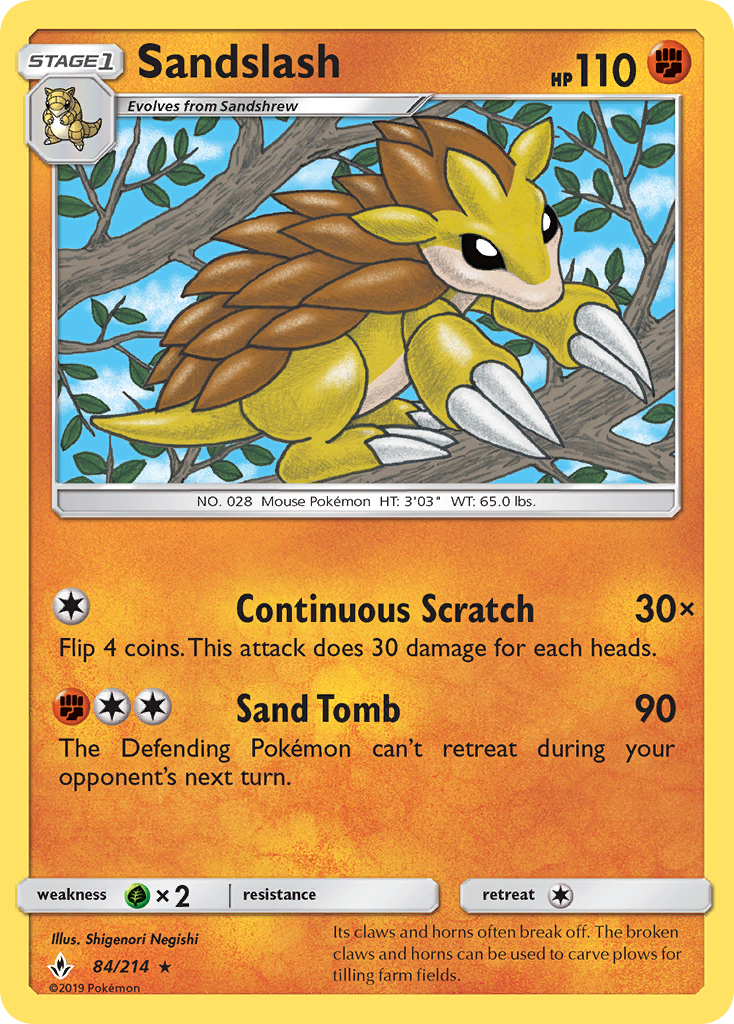 Sandslash  SM  Unbroken Bonds - Rare