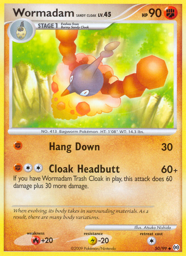 Wormadam Sandy Cloak 050  Arceus - Uncommon
