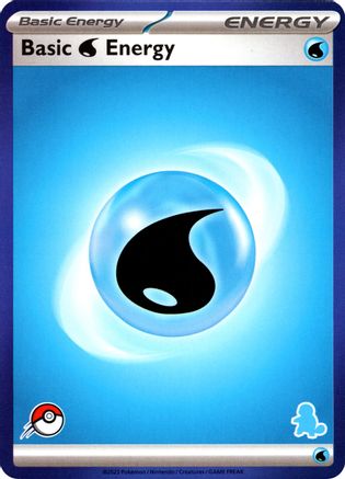 Basic Water Energy (Blue Border)  My First Battle - Unconfirmed