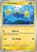 Chinchou 020  - Reverse Holofoil SV Paldean Fates - Common