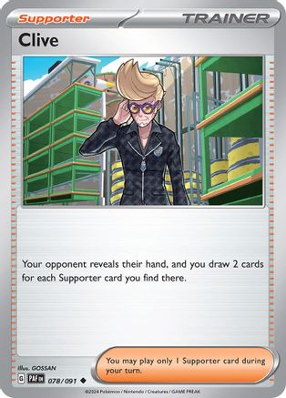 Clive 078/091  SV Paldean Fates - Uncommon